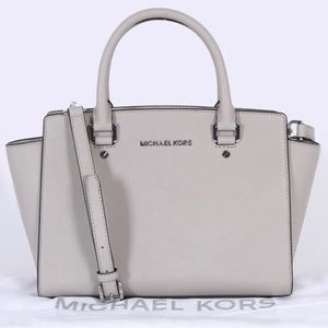 Michael Kors Selma Medium Saffiano Leather Satchel